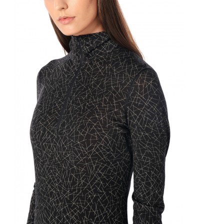 Merino Chemise Icebreaker 200 Oasis LS Half Zip Sky Paths W's