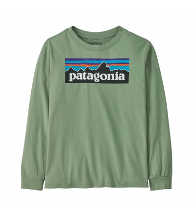 Patagonia Kid's P-6 Logo Long- Sleeved T-Shirt